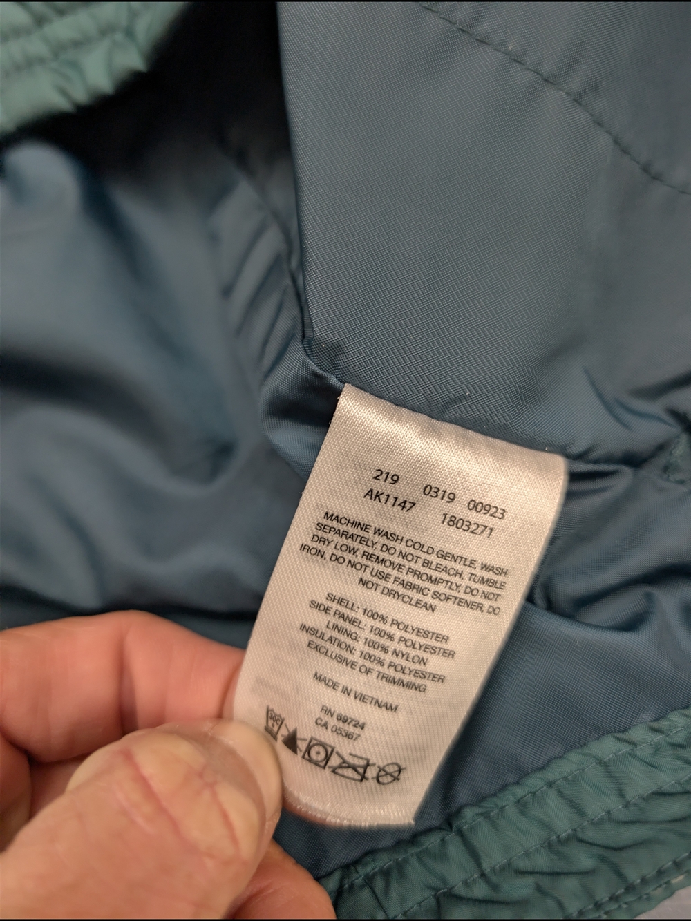 Columbia Lightweight Puffer Vest in Teal Green - Picture 4 of 8
